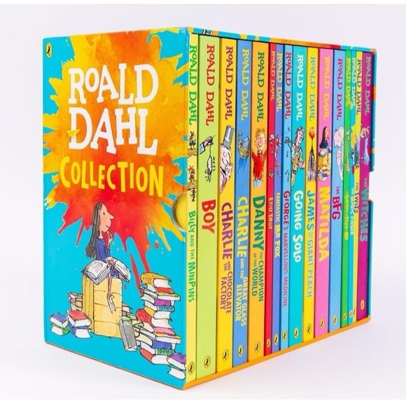16 Book Boxset Roald Dahl Charlie & The Chocolate Factory Great Glass Elevator - Picture 7 of 12
